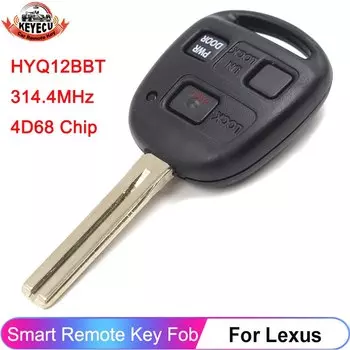 Дистанционный ключ KEYECU с 3 кнопками FCC: HYQ12BBT 4D68 чип для Lexus RX330 RX350 RX400h RX450h 2006 2007 2008 2009 МГц Fob