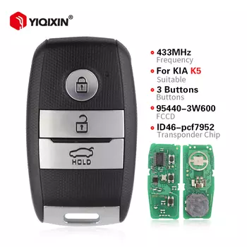 Дистанционный смарт-ключ YIQIXIN для KIA Optima Picanto Morning Sportage Sorento 2014 2015 2016 2017 2018 2019 2020 ID46 PCF7952