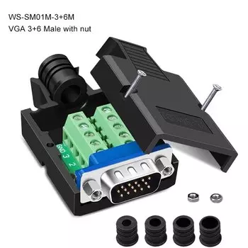 DIVEDEER DB15 VGA беспаечный разъем