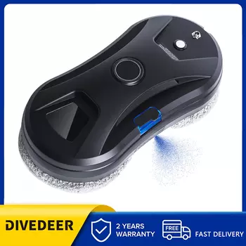 DIVEDEER Интеллектуальный робот для мытья окон Автоматический распылитель воды Электрическая очистка Высокоуровневая очистка внешнего оконного стекла