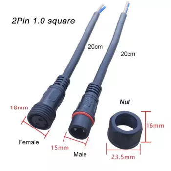 DIVEDEER IP68 пылевлагозащищенный разъем для LED освещения 2-8 контактов