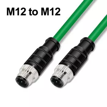 DIVEDEER M12 Male to Male 4 Pin D-type Coding Cable