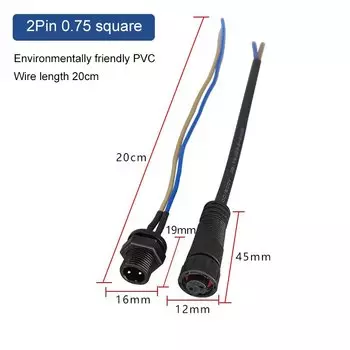 DIVEDEER M12 Водонепроницаемый разъем для панели IP68