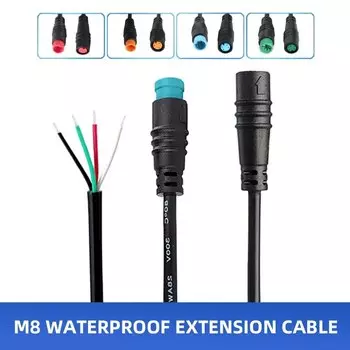 DIVEDEER M8 Connector Cable 1м водонепроницаемый