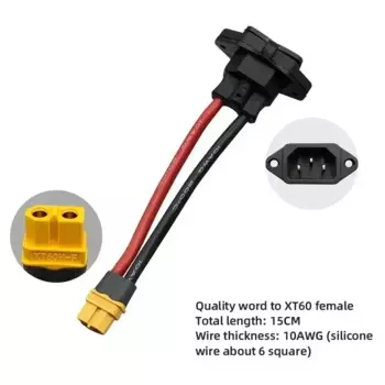 DIVEDEER XT60/XT90-C14 3-контактный разъем питания