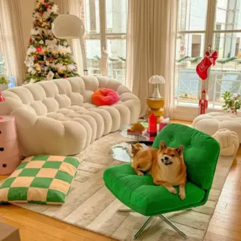 Диванный стул Richome для гостиной, вращающийся на балконе, маленькое устройство, дизайнерское удобное кресло с подушкой на сиденье