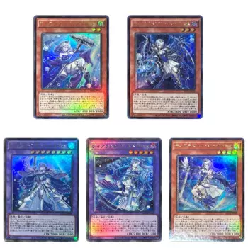 Diy 5 шт./набор Yu-Gi-Oh! Мультяшная настольная игра, игрушечная карточка, аниме персонажи из аниме, коллекция бронзовых флеш-карт, рождественский подарок
