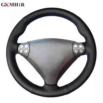 DIY черная искусственная кожа Чехол рулевого колеса автомобиля для Mercedes Benz SLK-Class W170 W171 SLK 2004-2008 C230 Komp