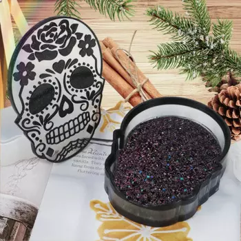 DIY Хэллоуин череп коробка для хранения кристалл форма для эпоксидной смолы труна качели стол шкатулка для драгоценностей силиконовая форма