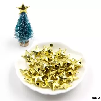 DIY House Золотые звезды-топперы для ёлки 10 шт.