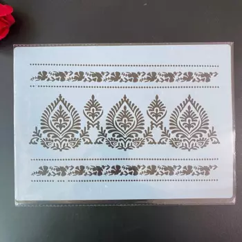 DIY пластиковый трафарет для скрапбукинга для украшения торта, настенные узоры, живопись A4 29*21 см, Мандала s