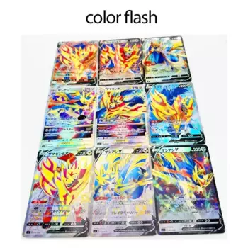 DIY Покемон самодельная серия японский Zacian PTCG репродукция цвет блестящая Марля блеск Аниме Коллекция открыток праздничный подарок