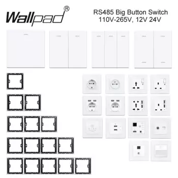 Wallpad DIY RS485 Переключатель 110-265В 12/24В 1-6 Кнопок Белый