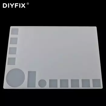 DIYFIX термовоздуходувы телефон BGA изоляция паяльной станции силиконовый коврик 35x25 см стол коврик обслуживания платформы для компьютера ПК Ремонт
