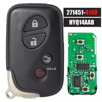 DIYKEY 271451 -0140 HYQ14AAB Smart Remote Key Card Keyless Go Fob 314,3 МГц/433 МГц для Lexus IS250 IS350 ES350 GS430 2006-2010