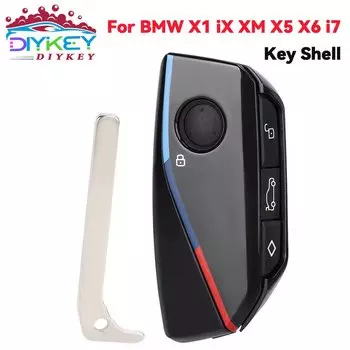 DIYKEY 4-кнопочный чехол с дистанционным управлением для BMW i7 X7 G07 LCI iX I20 X1 U11 7 серии G70 G09 XM U06 G81 M3 2023 2024