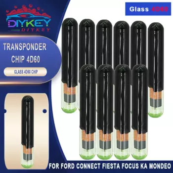 Автомобильный ключ DIYKEY чип Blank 4D6 0 стеклянная фотография для Ford ключевая микросхема транспондера Focus Ka Mondeo ID 4D 60 Автомобильный ключ чип