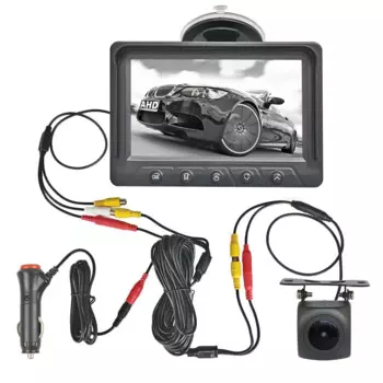 DIYSECUR 1024x600 5-дюймовый AHD IPS автомобильный монитор HD 1080P Starlight ночного видения резервная автомобильная камера заднего вида