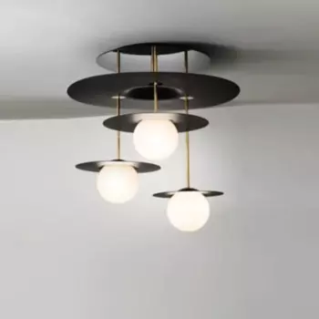 Дизайнерская Потолочная люстра для кабинета, трехголовая стеклянная художественная модель для комнаты, ресторана, люстра в американском стиле