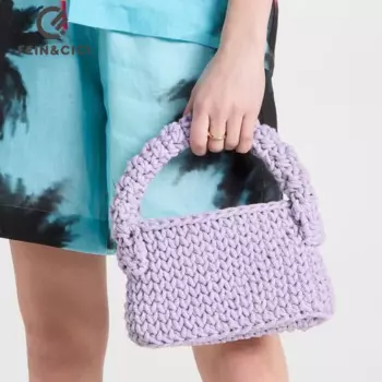 Дизайнерская вязаная крючком сумка-тоут, летняя плетеная Сумка-мешок, женская пляжная сумочка 2023