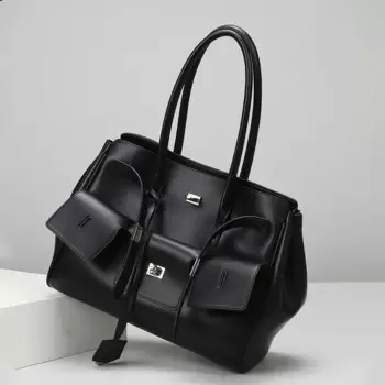 Дизайнерская женская сумка с пряжкой, сумки, черная сумка через плечо с надписью, Вместительная дорожная сумка для багажа, роскошная женская сумка на плечо