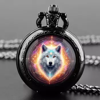 Дизайнерские стеклянные кварцевые карманные часы White Wolf со стеклянным куполом и прочной цепью, арабский циферблат с цифрами для мужчин и женщин, креативные подарки