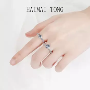 Дизайнерские ювелирные изделия для девушек из белого золота 18 К VVS1 2 карата D цвета Бриллиант Змея в форме кости кольца свадебные аксессуары для женщин