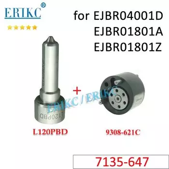 Дизельное топливо EJBR01801Z, модель 7135-647, сопло L120PBD, клапан 9308-621C для инжектора Delphi EJBR04001D EJBR01801A