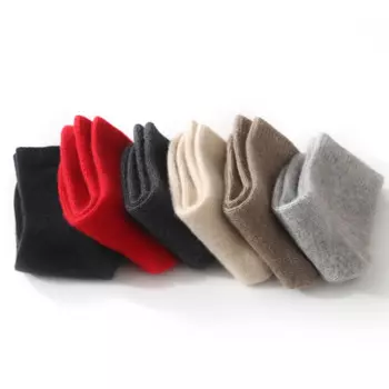 DjzDsm мужские вязаные носки из чистого кашемира, повседневные носки среднего размера, антибактериальные и дезодорирующие мужские носки, теплые и эластичные