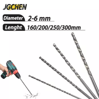 Длина 2-6 мм, длина 160/200/250/300 мм, удлиненное сверло из быстрорежущей стали, кольцевая пила, резак для сверления стали, металлического сплава, деревообрабатывающие инструменты