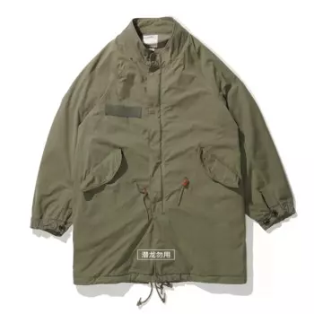 Длинная ветровка первого поколения с грязевым окрашиванием VISVIM 18SS SIX-FIVEFISHTAILPARKA m51
