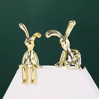 Длинные ножки сидящий кролик орнамент Ins автомобильные аксессуары декоративные принадлежности настольный орнамент декор комнаты милый детский подарок