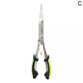 Длинные плоскогубцы для рыбы, эргономичные Нескользящие многофункциональные плоскогубцы для резки лески, рыболовные крючки, плоскогубцы, оборудование для рыбалки