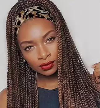 Длинные Синтетические парики на голову, Плетеный парик Омбре, Коричневый женский костюм, стандартный запас