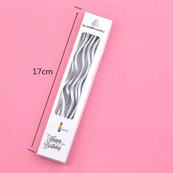 Длинные тонкие свечи для торта, набор из 6 штук