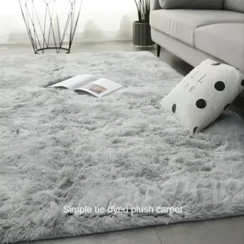 Длинный бархатный ковер Tie-Dye Gradient, роскошное украшение гостиной