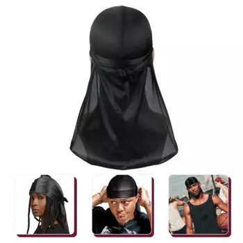 Длинный хвост, шелковый тюрбан, шляпа Durag, унисекс для мужчин и женщин, шелковистый атласный головной убор Durags, повязки на голову