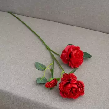 Длинный Шелковый Букет Пионов, Искусственные Цветы, Розовый Домашний Декор, Свадебный Центральный Элемент, Сделай Сам