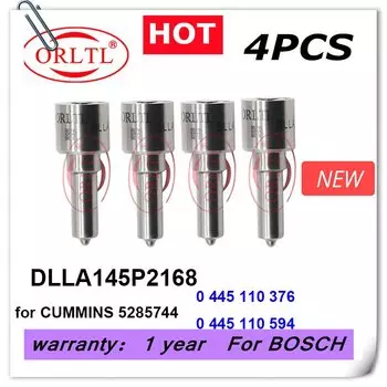 DLLA145P2168 0 433 172 168 0433172168 Для CUMMINS 5285744 0445110376 0445110594 Форсунка 4шт.