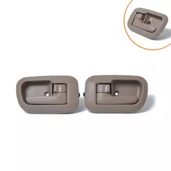 Для 1998-2003 Toyota Sienna внутри бежевые дверные ручки 2 шт. интерьер передний левый правый 69277-08010