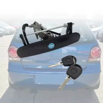 Для 2002-2006 VW Volkswagen Polo дверная ручка с замком + 2 ключа 6Q6827565A 6Q6827565D