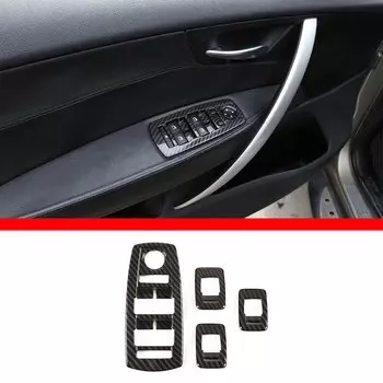 Для 2006-2010 BMW X3 E83 ABS углеродное волокно узор внутренняя дверная чаша защитное покрытие стекло подъемная рамка аксессуары для интерьера