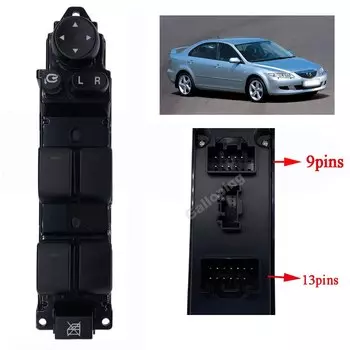 Для 2007-2013 Mazda 6 GH 1.8L 2.0L 2.2L передний левый Драйвер электрический стеклоподъемник кнопка переключателя блока управления GS1E66350A автозапчасти