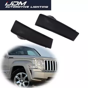 Для 2008 2009 2010 2011 2012 Jeep Liberty, копченая линза, переднее крыло, боковой маркер, оболочка, корпус без лампы/розетки, автомобильные аксессуары