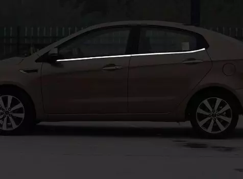 Для 2011-2016 kia k2 RIO 3 PRIDE sendan полная оконная отделка Стайлинг Украшение Наклейка для зачистки