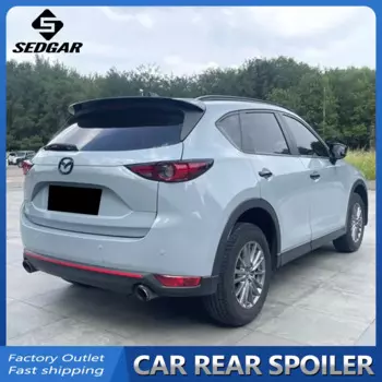Для 2017-2022 MAZDA CX-5 CX5 высококачественный спойлер на крышу багажника из АБС-пластика Неокрашенный глянцевый черный спойлер для багажника