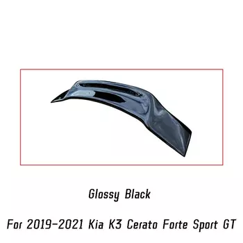Для 2019 20 21 Kia K3 Cerato Forte Sport GT Задняя Крышка багажника Ducktail спойлер Крылья черный углеродный фибра аксессуары для тюнинга автомобиля