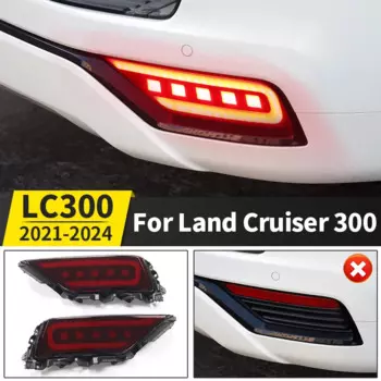 Для 2021 + тойота ленд крузер300, модификация задней противотуманной фары Lc300, FJ300, задняя фотовспышка, внешние аксессуары For Toyota Land Cruiser 300 2022 2023 2024