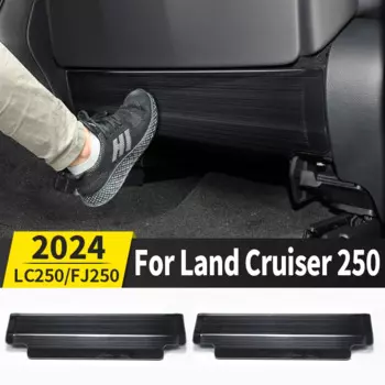 Для Toyota Land Cruiser Prado 120 150 250 2003-2025 гг., защита сиденья из нержавеющей стали, противоскользящая пластина, аксессуары для интерьера