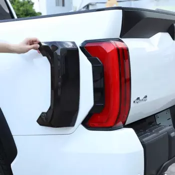 Для 22-23 Toyota Tundra, черная крышка заднего фонаря, внешняя отделка автомобиля, аксессуары для стайлинга, защитная накладка заднего фонаря, ABS, прозрачный серый цвет
